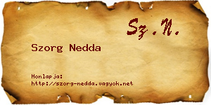 Szorg Nedda névjegykártya